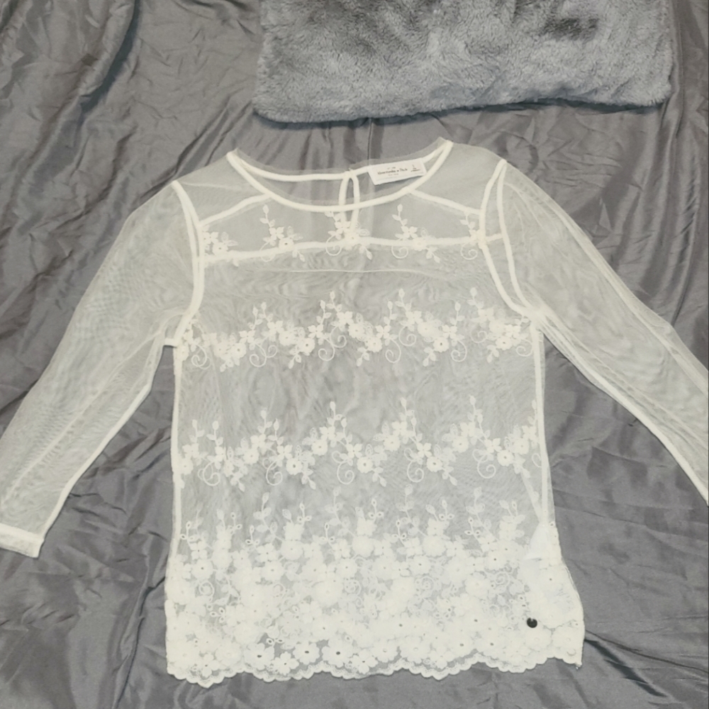 Abercrombie and fitch sheer top